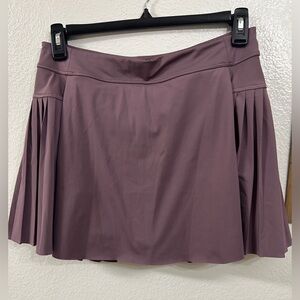 Athleta Purple Pleated Skater Mini Skirt Athletic, Size M.